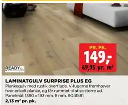 jem & fix LAMINATGULV SURPRISE PLUS EG, DKK 149 tilbud