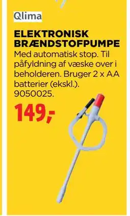 jem & fix ELEKTRONISK BRÆNDSTOFPUMPE, DKK 149 tilbud