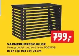jem & fix VARMEPUMPESKJULER, DKK 799 tilbud