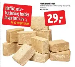 jem & fix TRÆBRIKETTER, DKK 29 tilbud