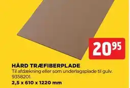 jem & fix HÅRD TRÆFIBERPLADE, DKK 20.95 tilbud