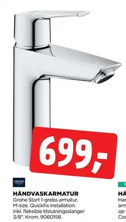 jem & fix HÅNDVASKARMATUR, DKK 699 tilbud