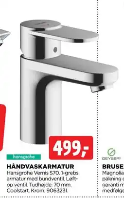 jem & fix HÅNDVASKARMATUR, DKK 499 tilbud