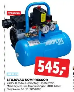 jem & fix STØJSVAG KOMPRESSOR, DKK 545 tilbud