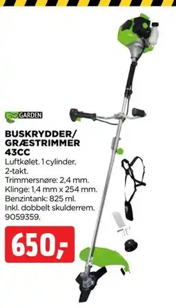 jem & fix BUSKRYDDER/ GRÆSTRIMMER 43CC, DKK 650 tilbud