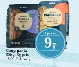 Dagli'Brugsen Coop pasta tilbud