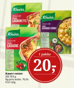 Dagli'Brugsen Knorr retter tilbud