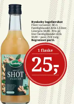 Dagli'Brugsen Rynkeby Ingefærshot tilbud