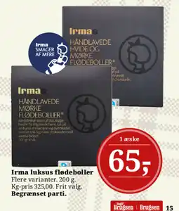 Dagli'Brugsen Irma luksus flødeboller tilbud