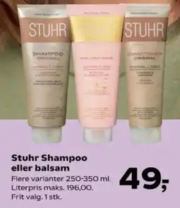 Kvickly Stuhr Shampoo eller balsam tilbud