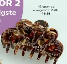 Kvickly Hårspænde orangebrun tilbud