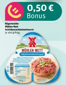 REWE DE Rügenwalder Mühlen Mett Schinkenzwiebelmettwurst tilbud