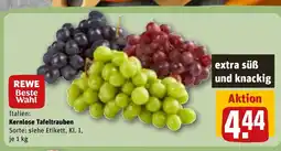 REWE DE Kernlose Tafeltrauben tilbud
