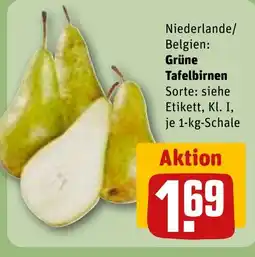 REWE DE Grüne Tafelbirnen tilbud