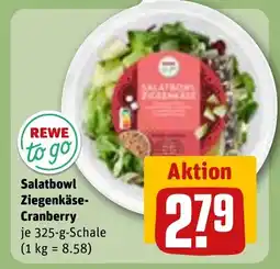 REWE DE Salatbowl Ziegenkäse- Cranberry tilbud