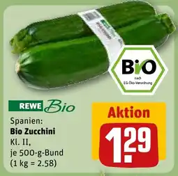 REWE DE Bio Zucchini tilbud