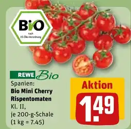 REWE DE Bio Mini Cherry Rispentomaten tilbud