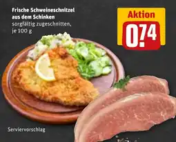 REWE DE Frische Schweineschnitzel aus dem Schinken tilbud