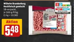 REWE DE Wilhelm Brandenburg Hackfleisch gemischt tilbud