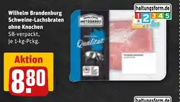 REWE DE Wilhelm Brandenburg Schweine-Lachsbraten ohne Knochen tilbud