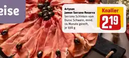 REWE DE Artysan Jamon Serrano Reserva tilbud