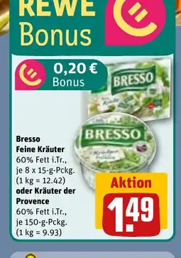 REWE DE Bresso Feine Kräuter oder Kräuter der Provence tilbud