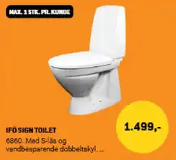 XL-BYG Ifö sign toilet tilbud