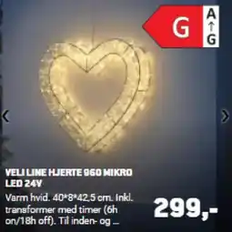 XL-BYG Veli line hjerte 960 mikro led 24v tilbud