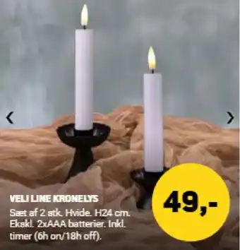 XL-BYG Veli line kronelys tilbud