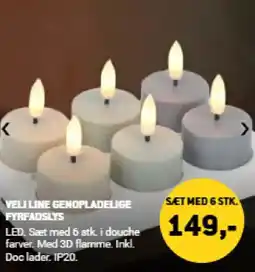 XL-BYG Veli line genopladelige fyrfadslys tilbud