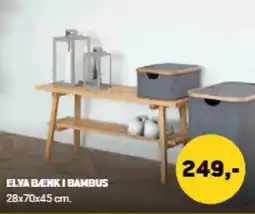 XL-BYG Elva benki bambus tilbud