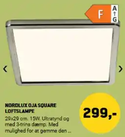 XL-BYG Nordlux oja square loftslampe tilbud