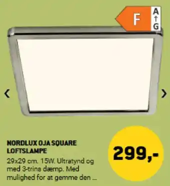 XL-BYG Nordlux oja square loftslampe tilbud
