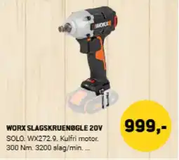 XL-BYG WORX Slagskruenøgle 20v tilbud