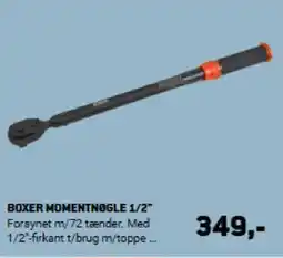 XL-BYG Boxer momentnogle 1/2" tilbud