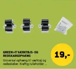 XL-BYG Green>it værktøjs- og redskabsophæng tilbud