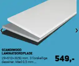 XL-BYG Scandiwood laminatbordplade tilbud