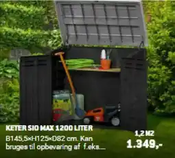 XL-BYG Keter sio max 1200 liter tilbud