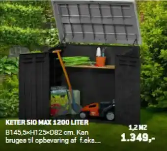 XL-BYG Keter sio max 1200 liter tilbud