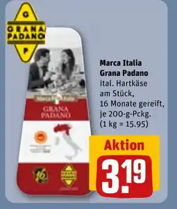 REWE DE Marca Italia Grana Padano tilbud