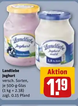REWE DE Landliebe Joghurt tilbud