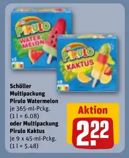 REWE DE Schöller Multipackung Pirulo Watermelon oder Multipackung Pirulo Kaktus tilbud
