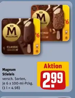 REWE DE MAGNUM Stieleis tilbud
