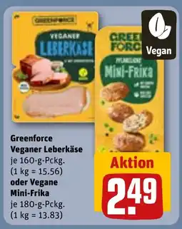 REWE DE Greenforce Veganer Leberkäse oder Vegane Mini-Frika tilbud