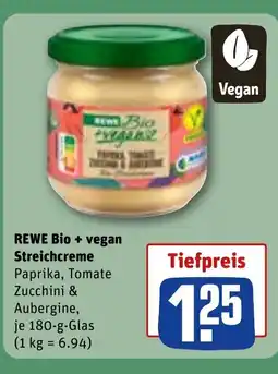 REWE DE REWE Bio + vegan Streichcreme tilbud