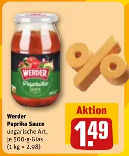 REWE DE Werder Paprika Sauce tilbud
