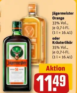 REWE DE Jägermeister Orange oder Kräuterlikör tilbud