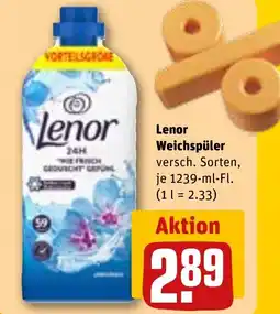REWE DE Lenor Weichspüler tilbud