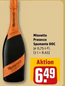 REWE DE Mionetto Prosecco Spumante DOC tilbud