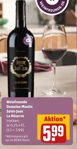 REWE DE Weinfreunde Domaine Moulin Saint-Jean La Réserve tilbud